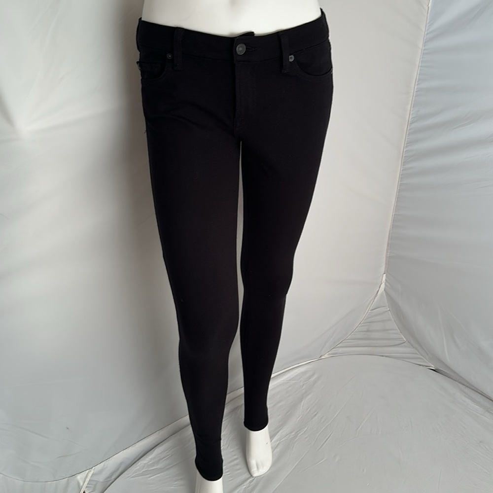 7 for all Mankind Gwenevere black viscose blend jeggings